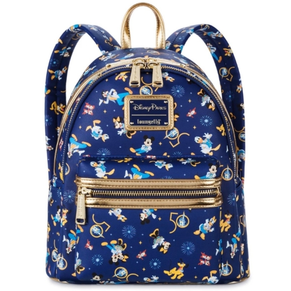 Mickey Mouse and Friends Loungefly Backpack – Walt Disney World 50th Anniversary